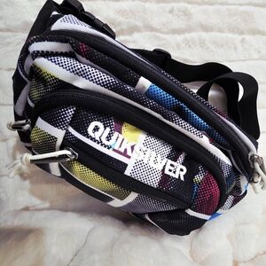 Quick Silver Multicolor Geometric Patterned Belt Bag